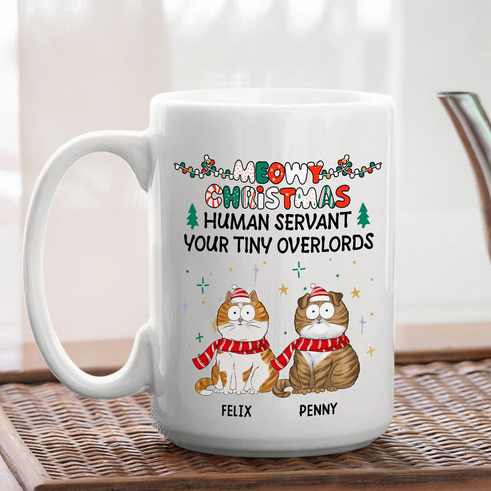 Meowy Christmas - Personalized Custom Coffee Mug - Image 2
