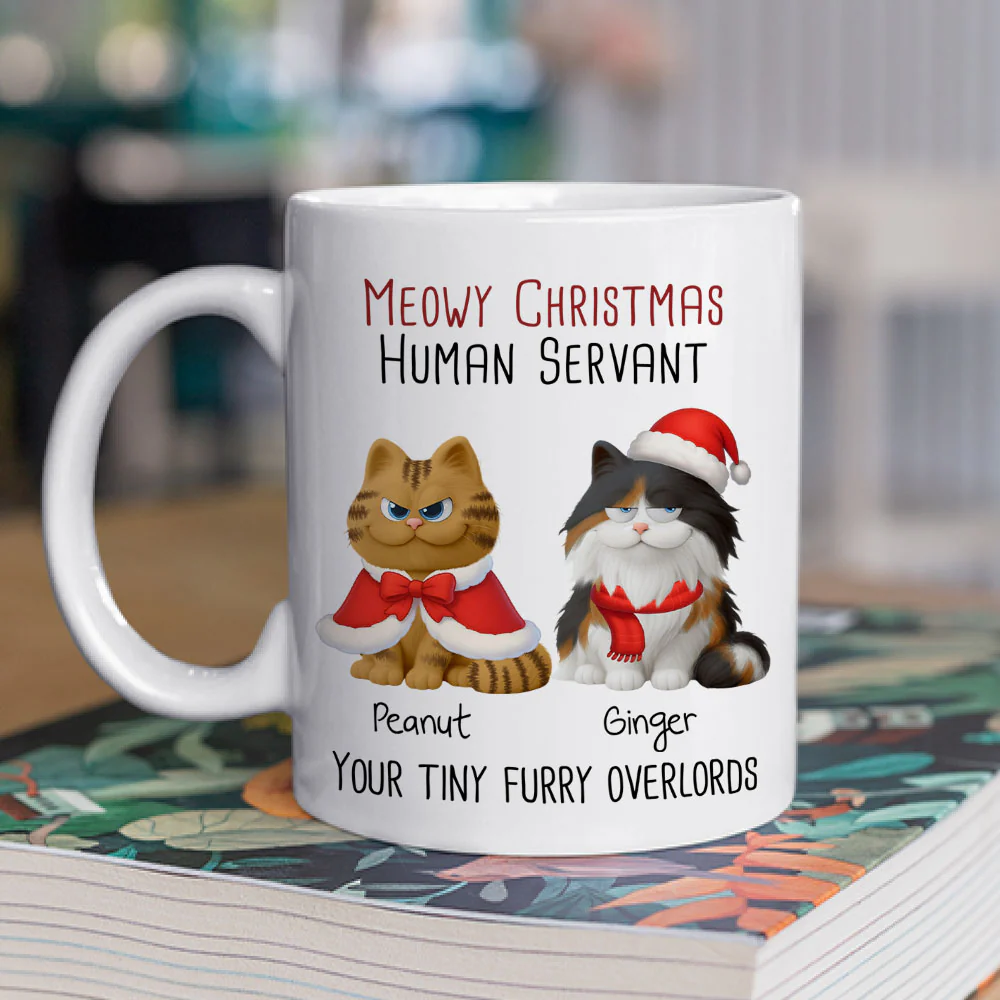 Meowy Day - Personalized Custom Coffee Mug - Image 2
