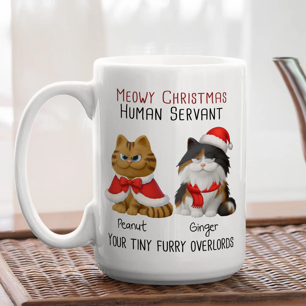 Meowy Day - Personalized Custom Coffee Mug - Image 5