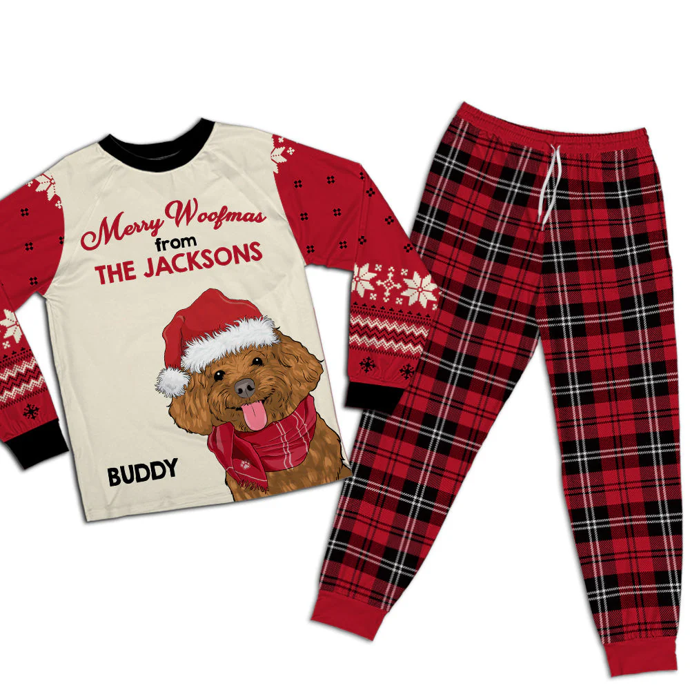 Merry Woofmas - Personalized Custom Matching Pajama Set