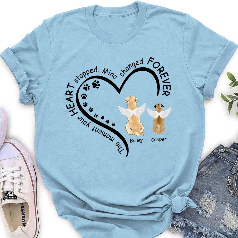 Mine Changed Forever - Personalized Custom Women's T-shirt - Image 4