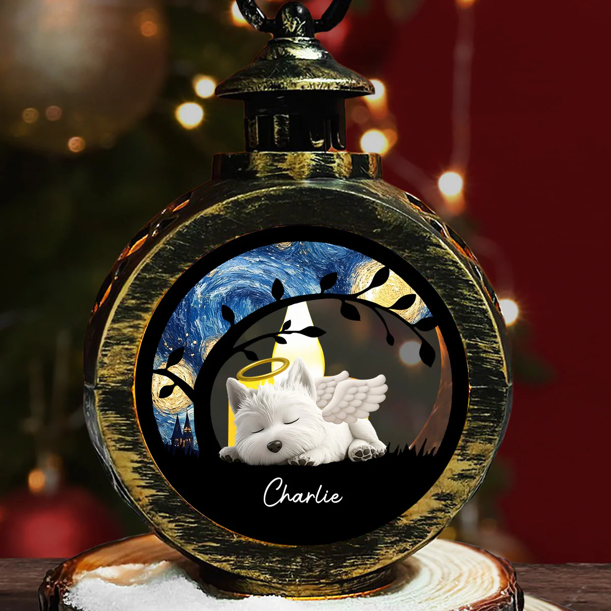 Miracle Night Version 2 - Personalized Custom Christmas Lantern
