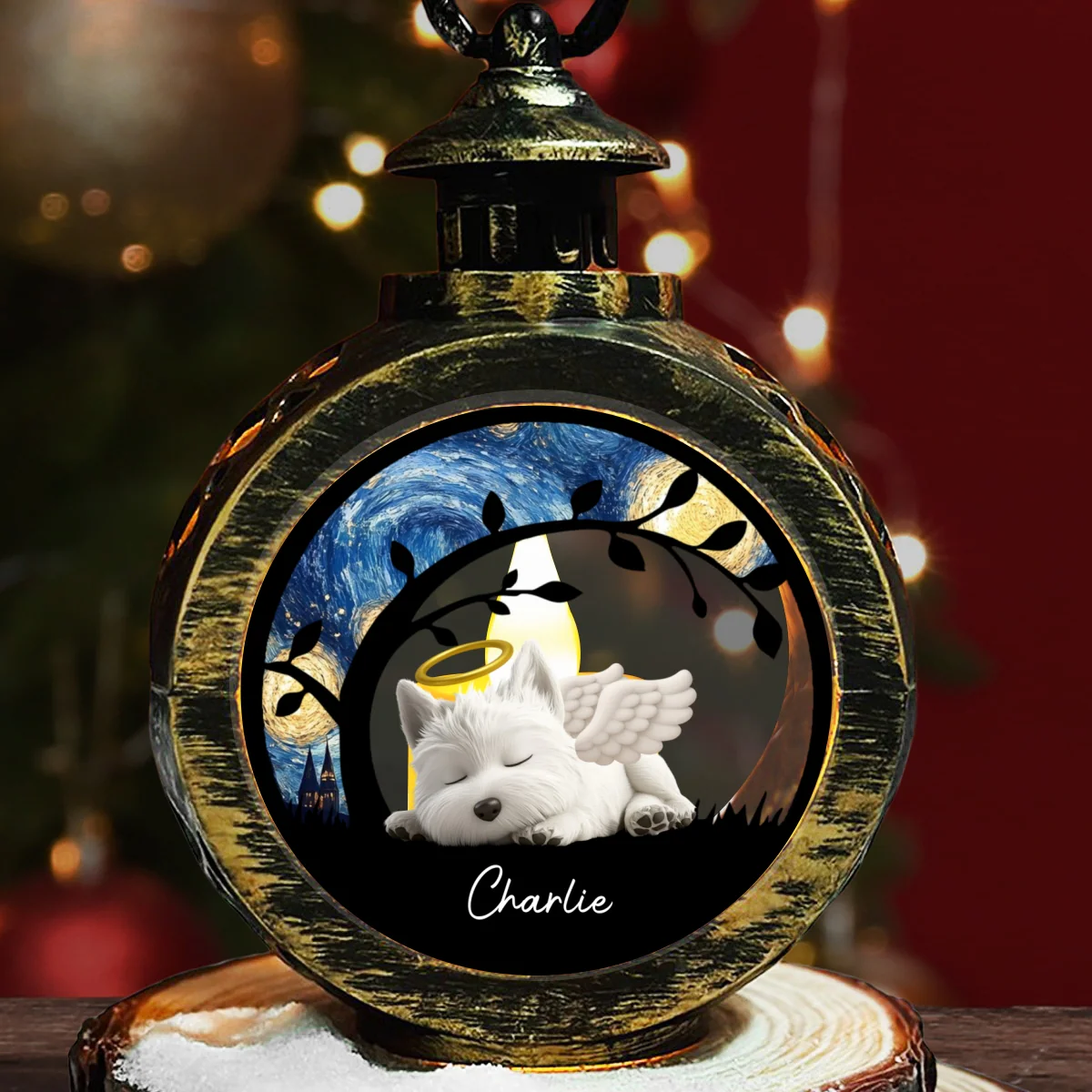 Miracle Night Version 2 - Personalized Custom Christmas Lantern - Image 6