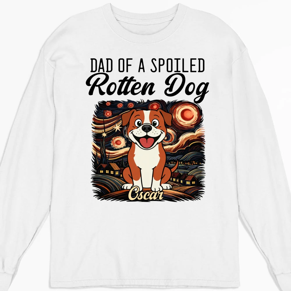 Mom Loved By Dogs - Personalized Custom Long Sleeve T-Shirt - Image 5