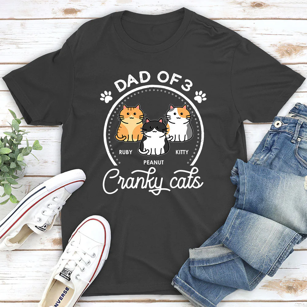 Mom Of Cranky Cat - Personalized Custom Premium T-shirt - Image 2