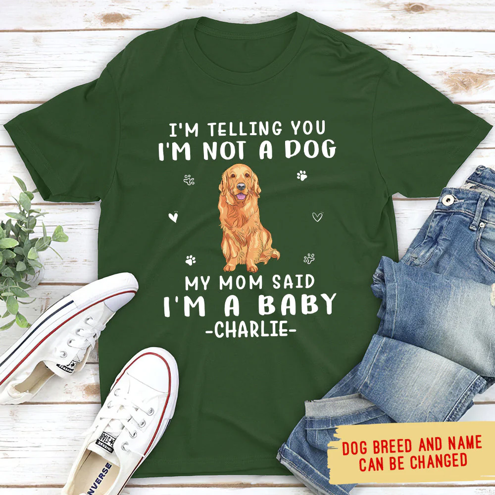 Mom Said I'm A Baby - Personalized Custom Unisex T-shirt - Image 2