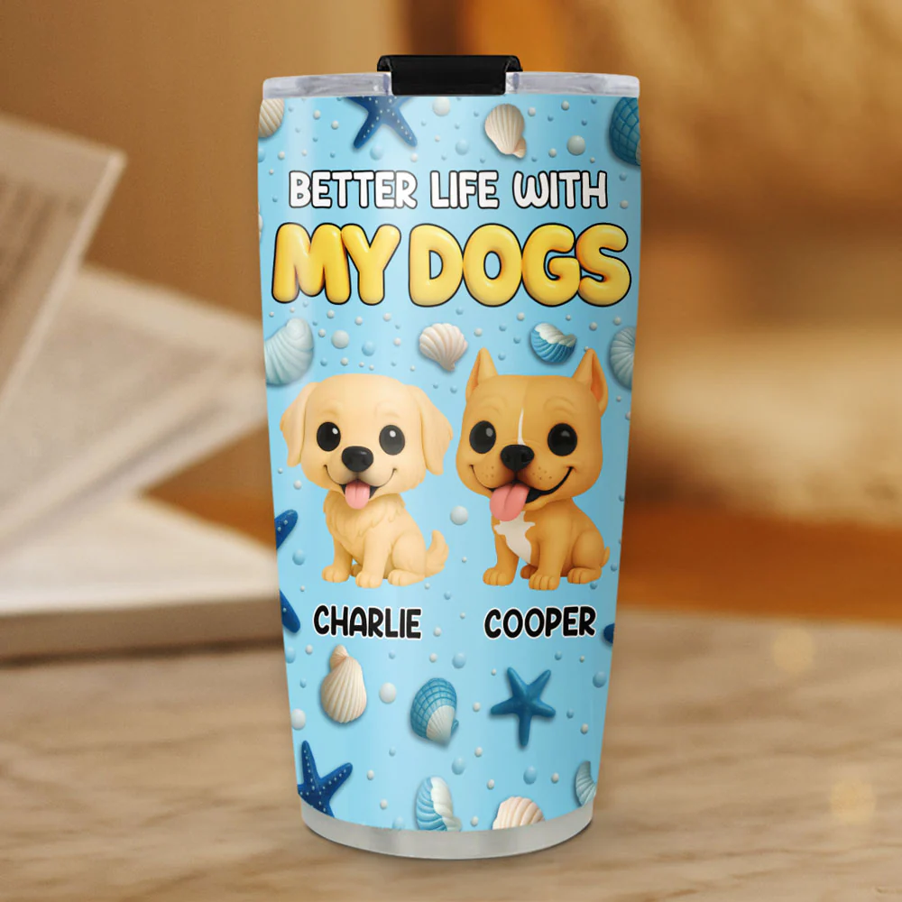 More Than Better - Personalized Custom 3D Inflated Effect Tumbler - Image 3