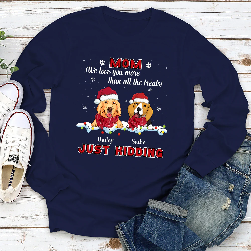 More Than Treats - Personalized Custom Long Sleeve T-shirt - Image 3