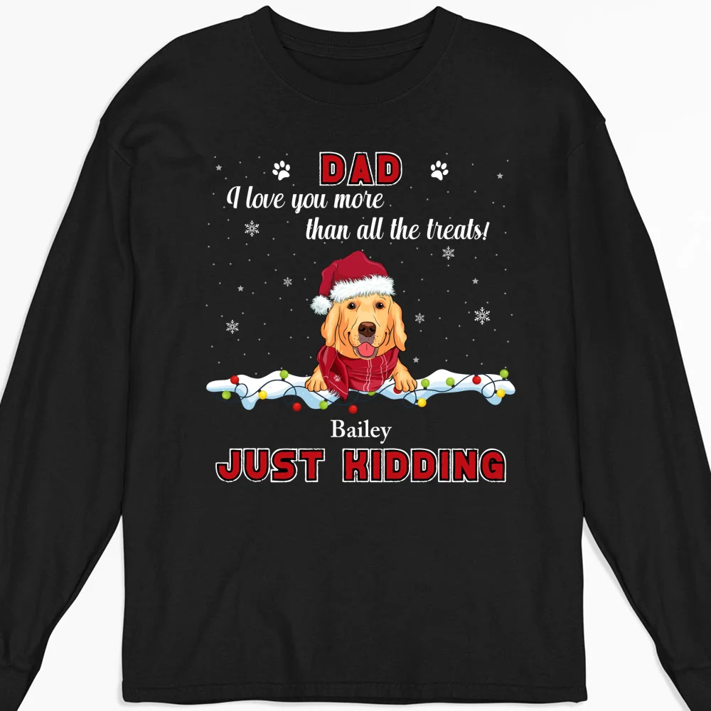 More Than Treats - Personalized Custom Long Sleeve T-shirt - Image 5