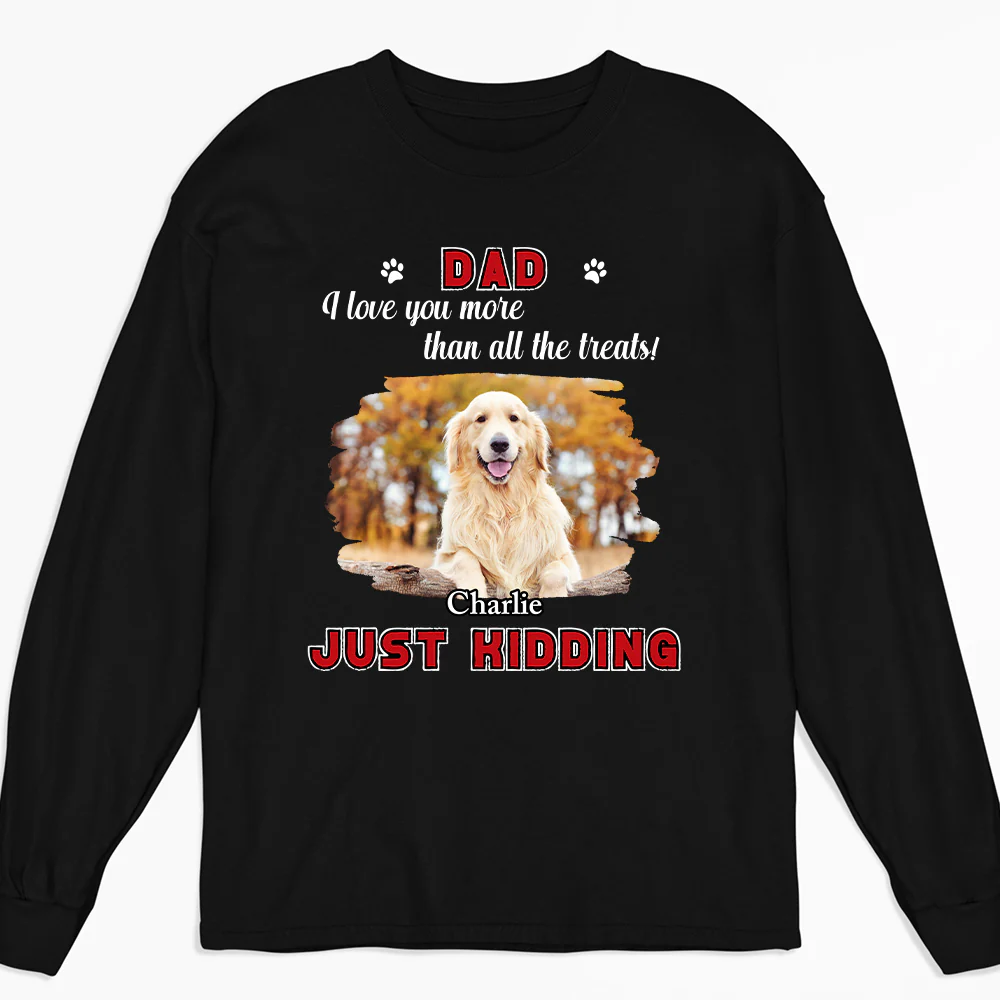More Than Treats Photo - Personalized Custom Long Sleeve T-shirt