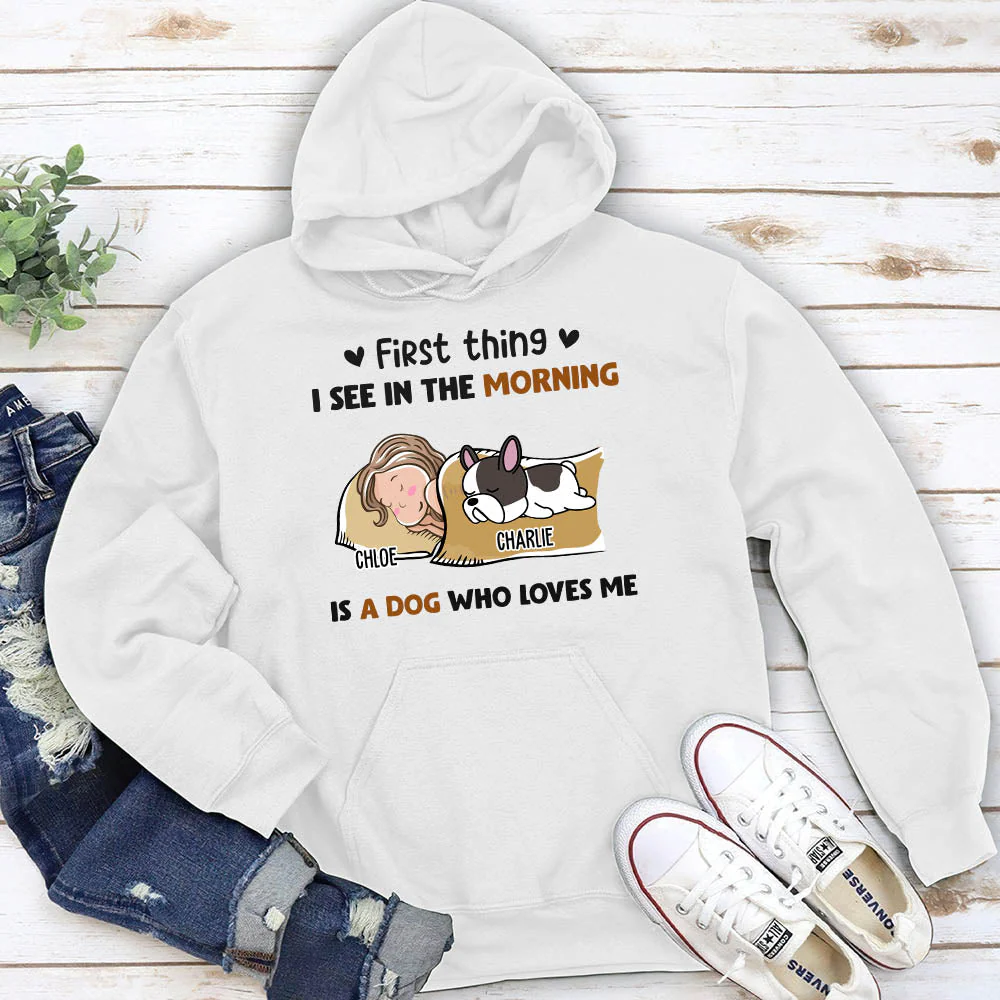 Morning First Thing – Personalized Custom Hoodie - Image 2