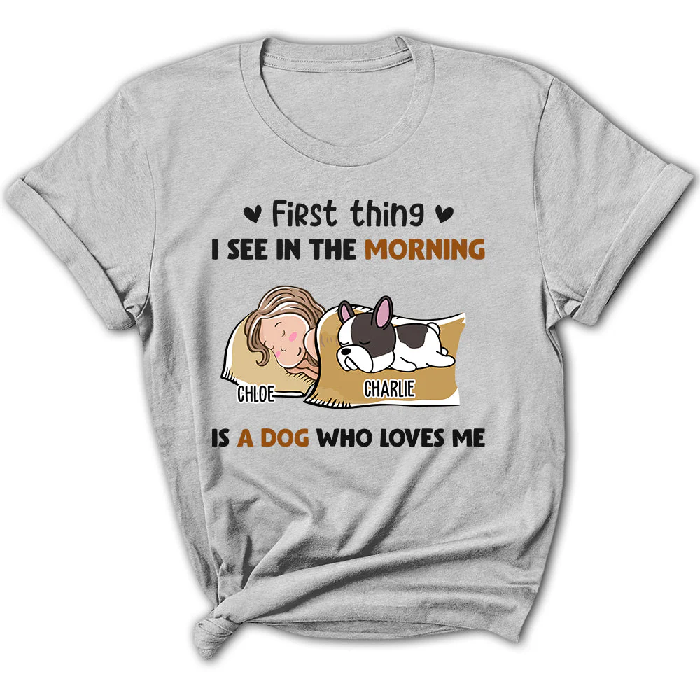 Morning First Thing - Personalized Custom Women's T-shirt
