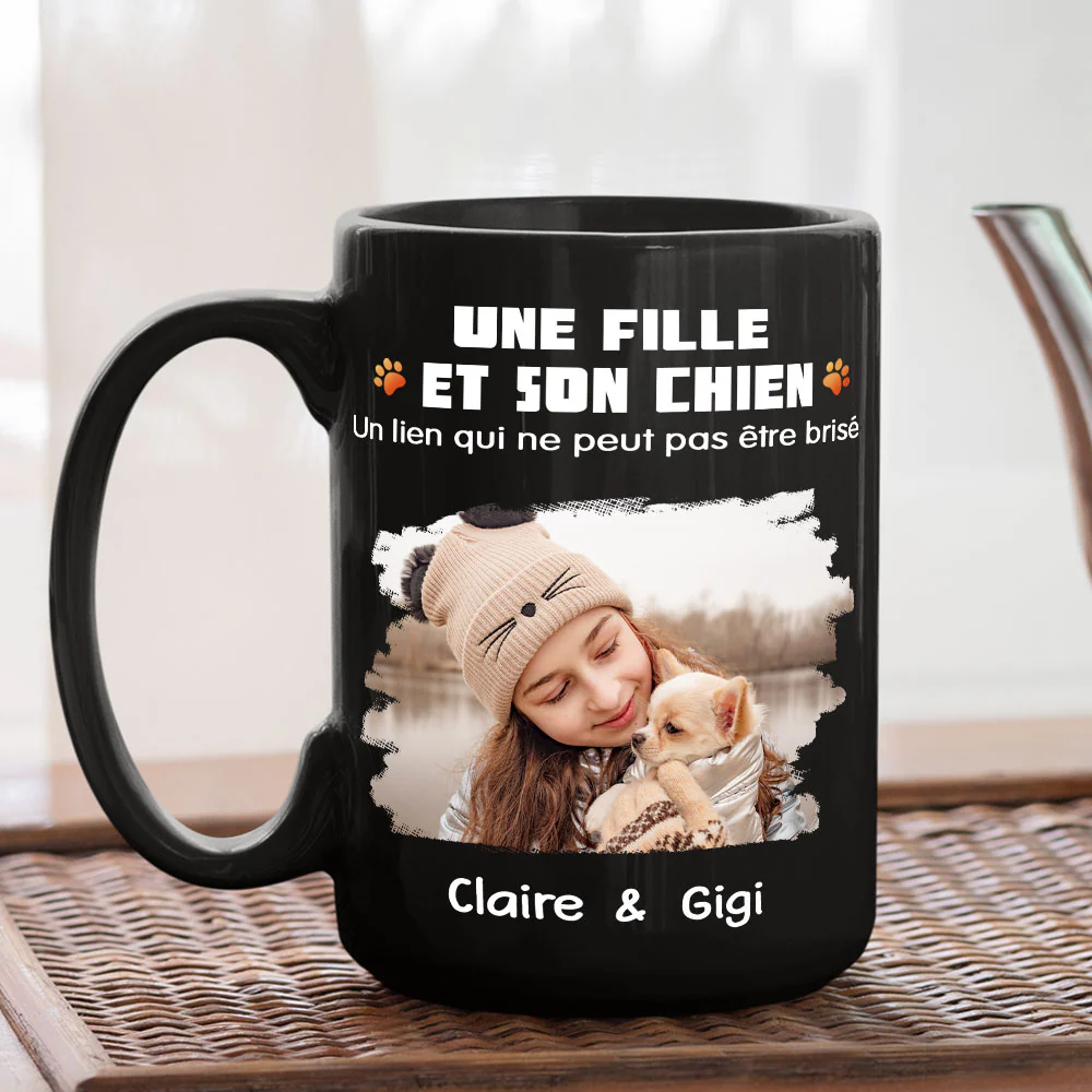Mug personnalisé – Humain et son chien photo - Image 4