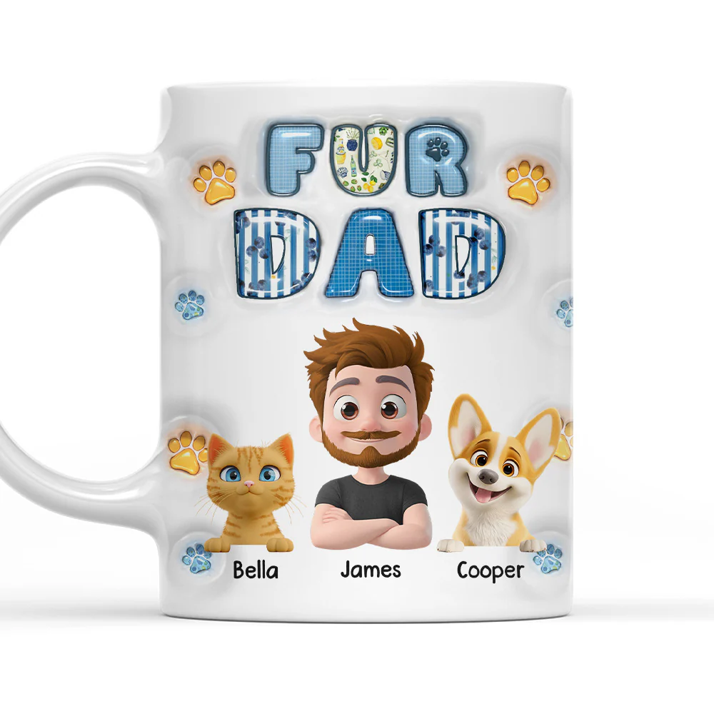 My Babies On Top Of All - Personalized Custom 3D Inflated Effect Mug
