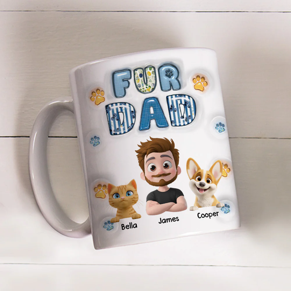 My Babies On Top Of All - Personalized Custom 3D Inflated Effect Mug - Image 3