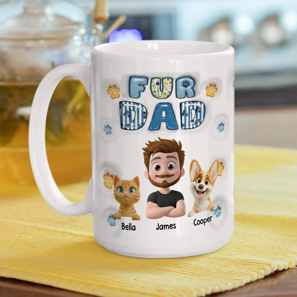 My Babies On Top Of All - Personalized Custom 3D Inflated Effect Mug - Image 6
