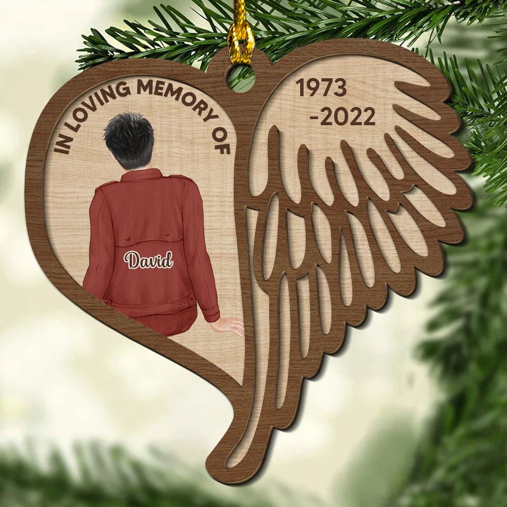 My Beloved One - Personalized Custom 2-layered Wood Ornament - Image 3