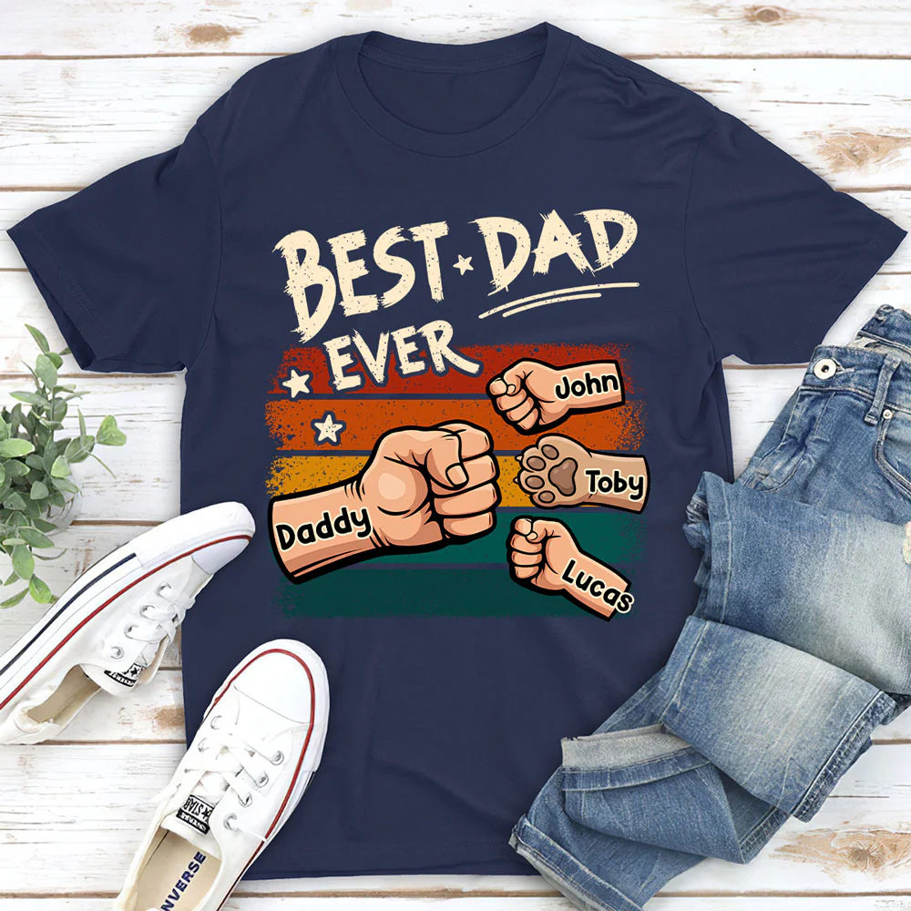 My Best Daddy - Personalized Custom Shirt - Image 3