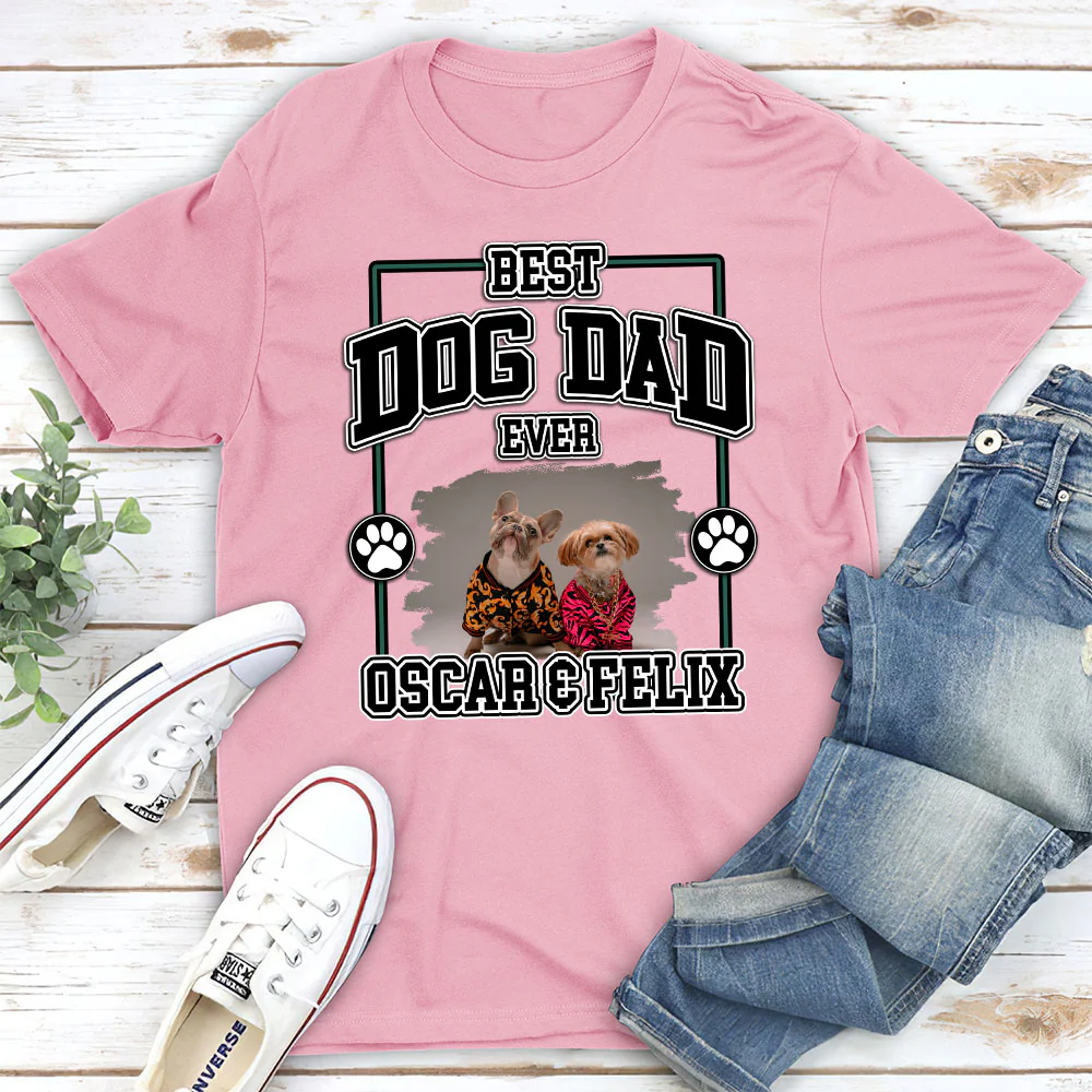 My Best Daddy Photo - Personalized Custom Unisex T-Shirt - Image 4