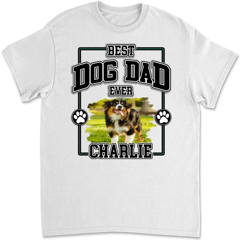 My Best Daddy Photo - Personalized Custom Unisex T-Shirt - Image 6