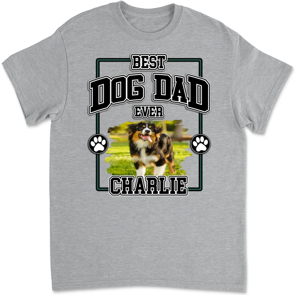 My Best Daddy Photo - Personalized Custom Unisex T-Shirt - Image 7