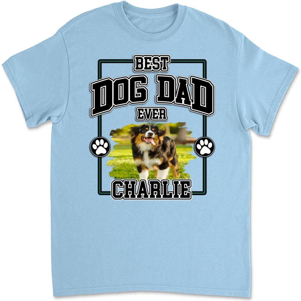 My Best Daddy Photo - Personalized Custom Unisex T-Shirt - Image 8