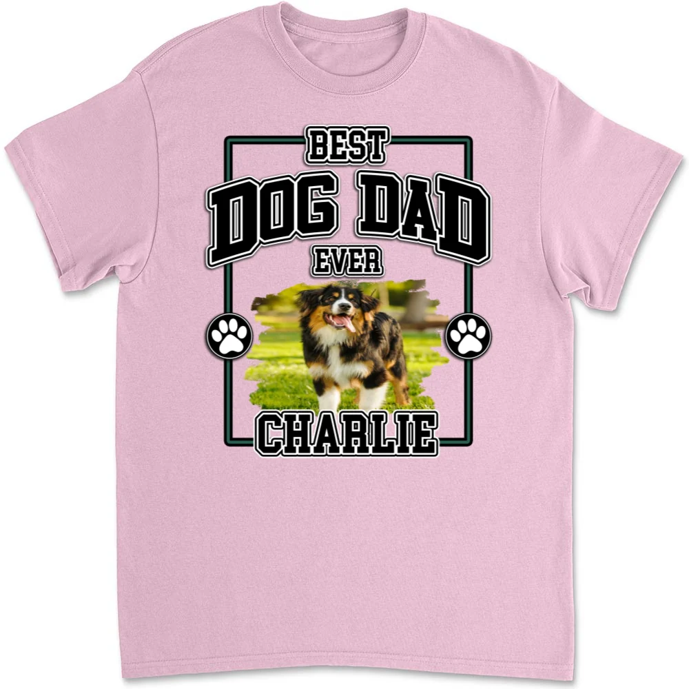 My Best Daddy Photo - Personalized Custom Unisex T-Shirt - Image 9