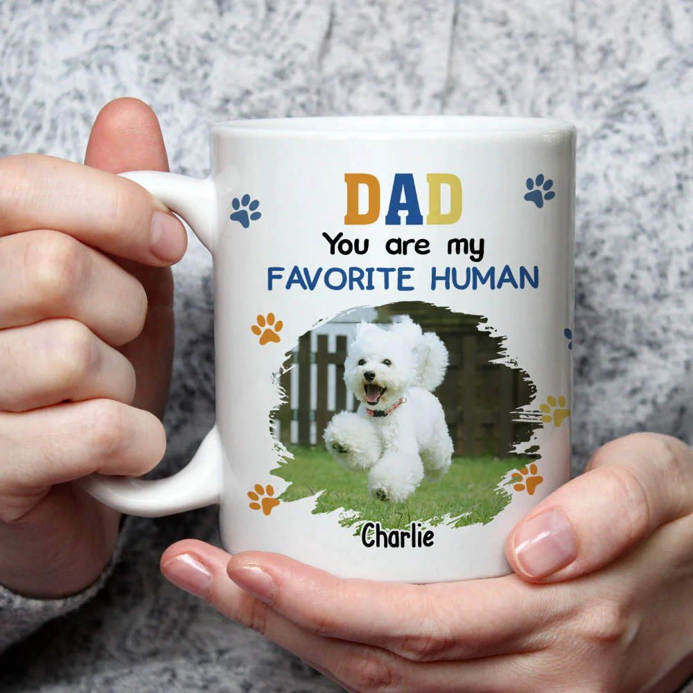 My Best Human Photo - Personalized Custom Coffee Mug - Image 2