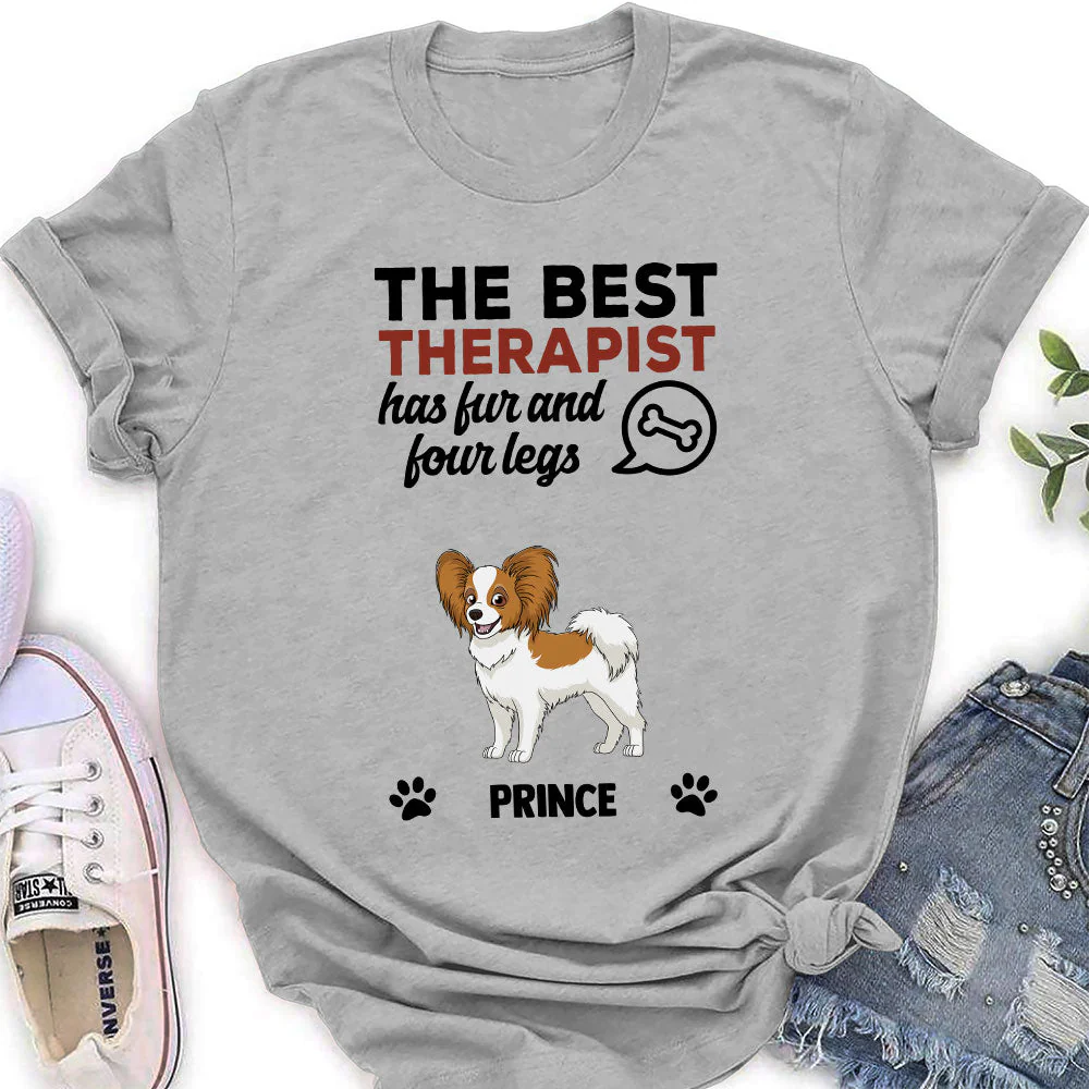 My Best Therapist - Personalized Custom Women's T-shirt
