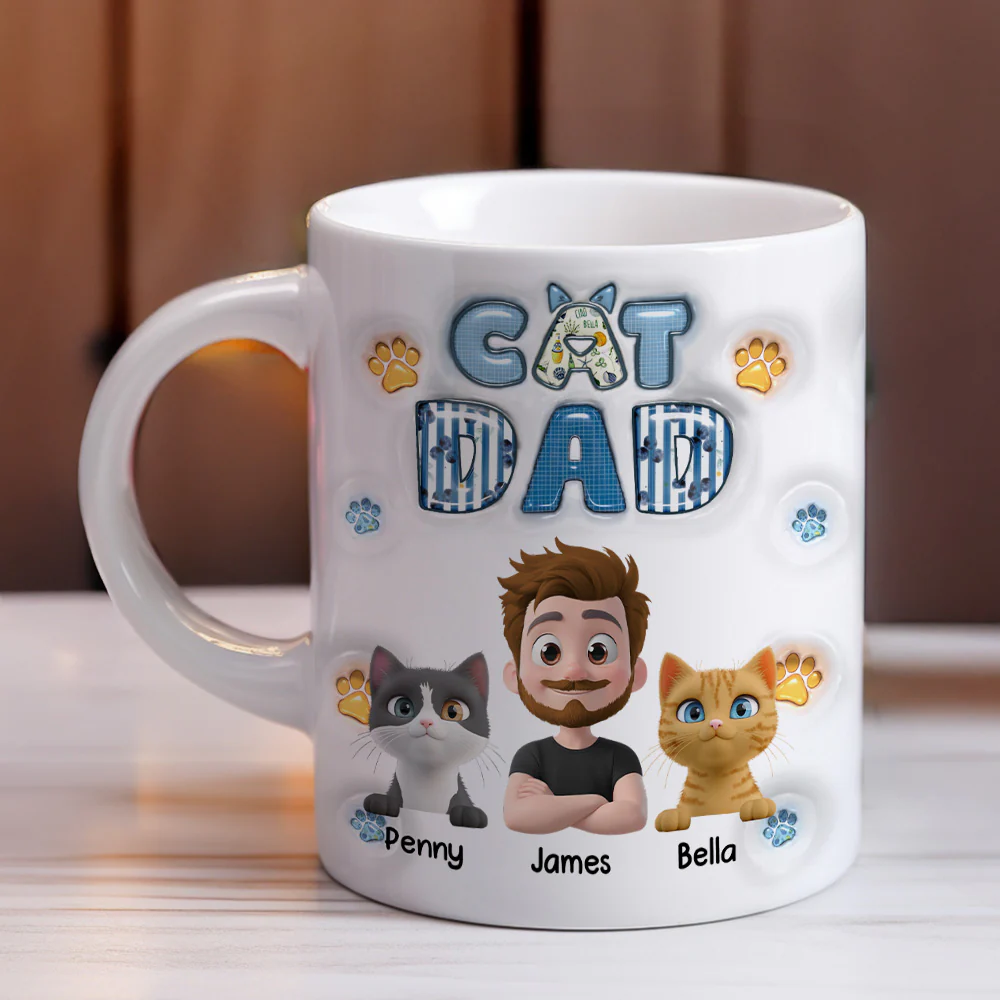 My Cat Baby On Top Of All - Personalized Custom 3D Inflated Effect Mug - Image 3