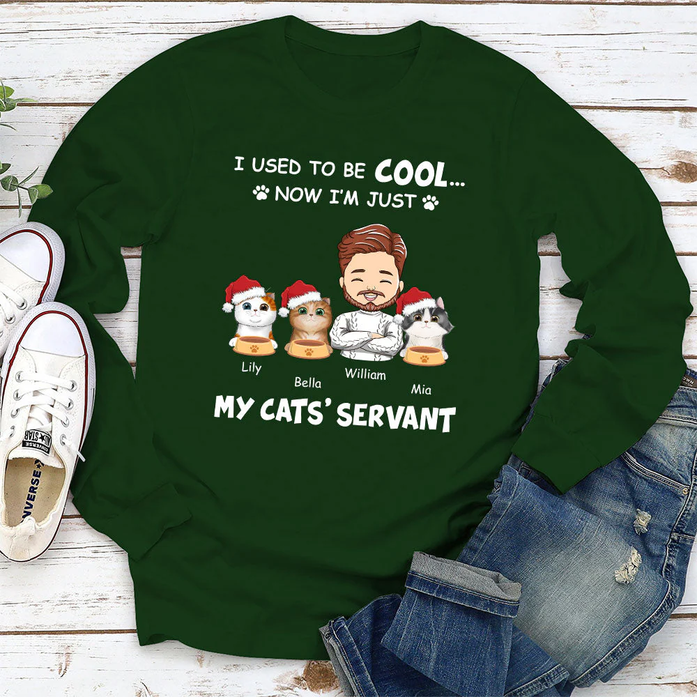 My Cat Servant - Personalized Custom Long Sleeve T-shirt - Image 3