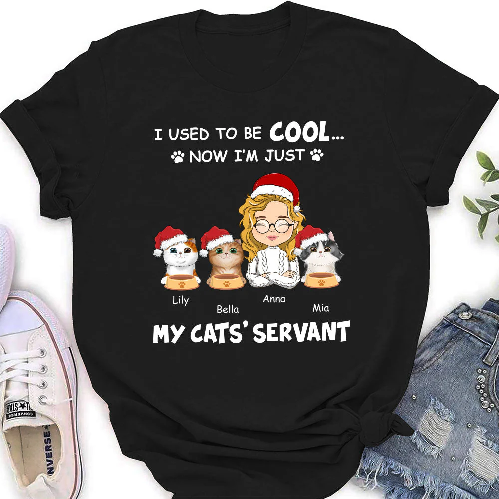 My Cat Servant - Personalized Custom Women's T-shirt - Image 3
