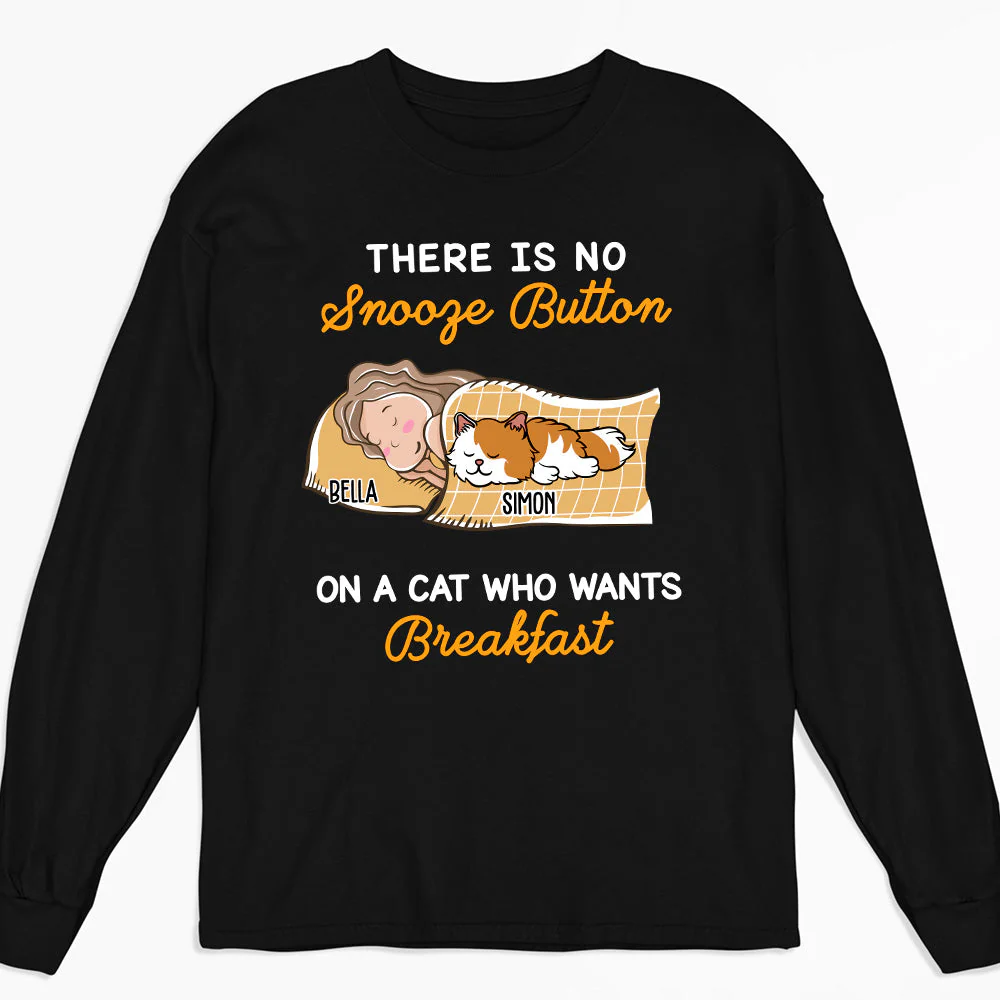 My Cat Wants Breakfast - Personalized Custom Long Sleeve
