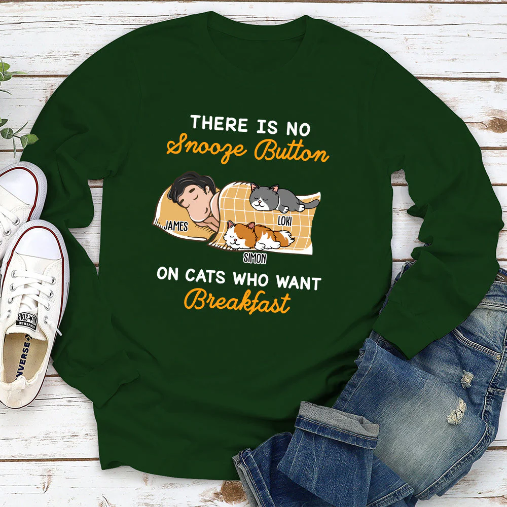 My Cat Wants Breakfast - Personalized Custom Long Sleeve - Image 2