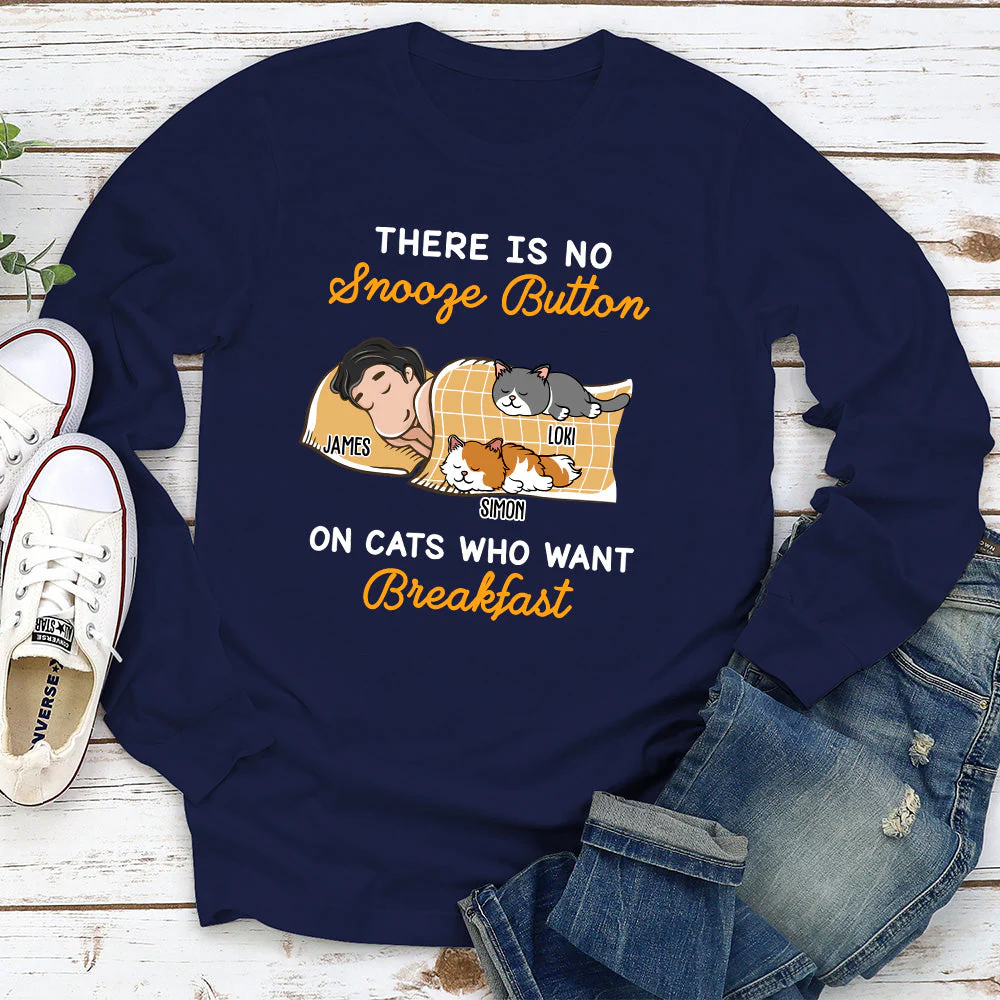 My Cat Wants Breakfast - Personalized Custom Long Sleeve - Image 3