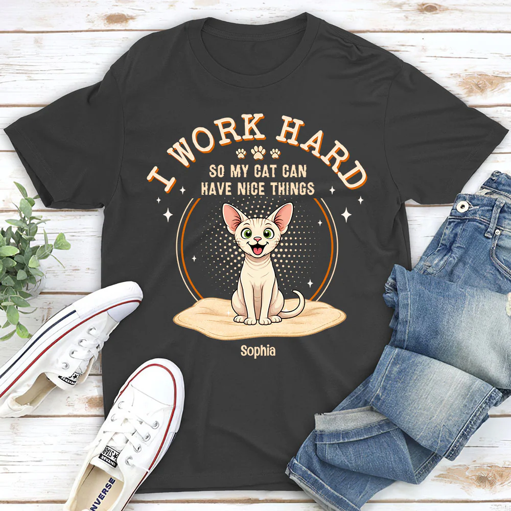 My Cats Have Nice Things - Personalized Custom Unisex T-Shirt - Image 8