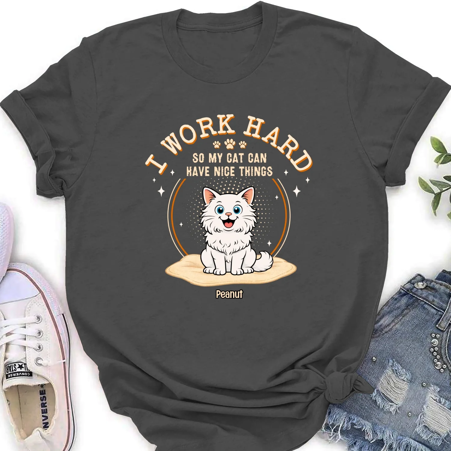 My Cats Have Nice Things - Personalized Custom Women's T-Shirt - Image 8