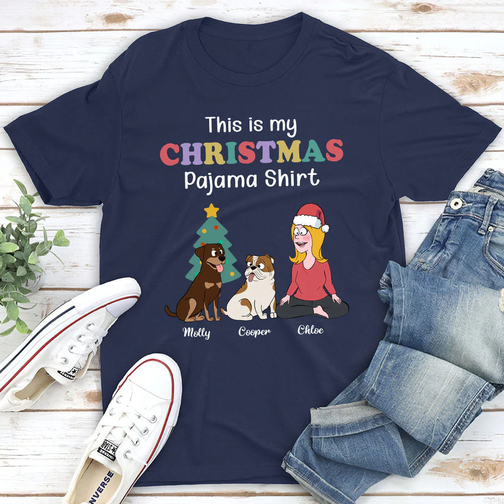 My Christmas Pajama Shirt - Personalized Custom Unisex T-shirt - Image 5
