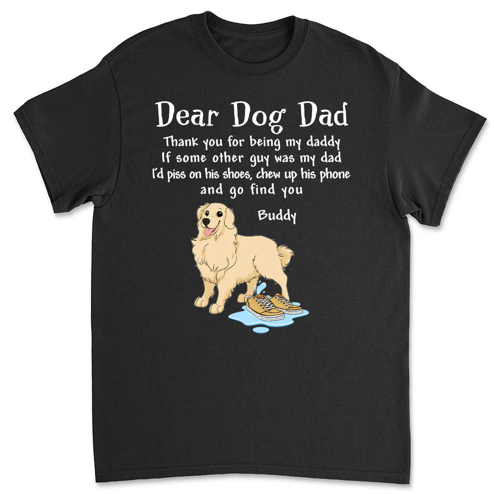 My Dearest Dad - Personalized Custom Premium T-shirt