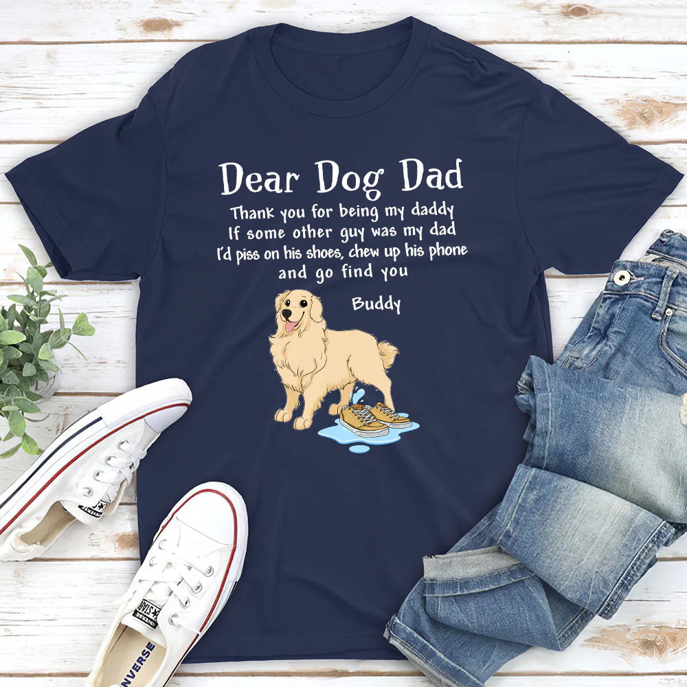 My Dearest Dad - Personalized Custom Premium T-shirt - Image 2