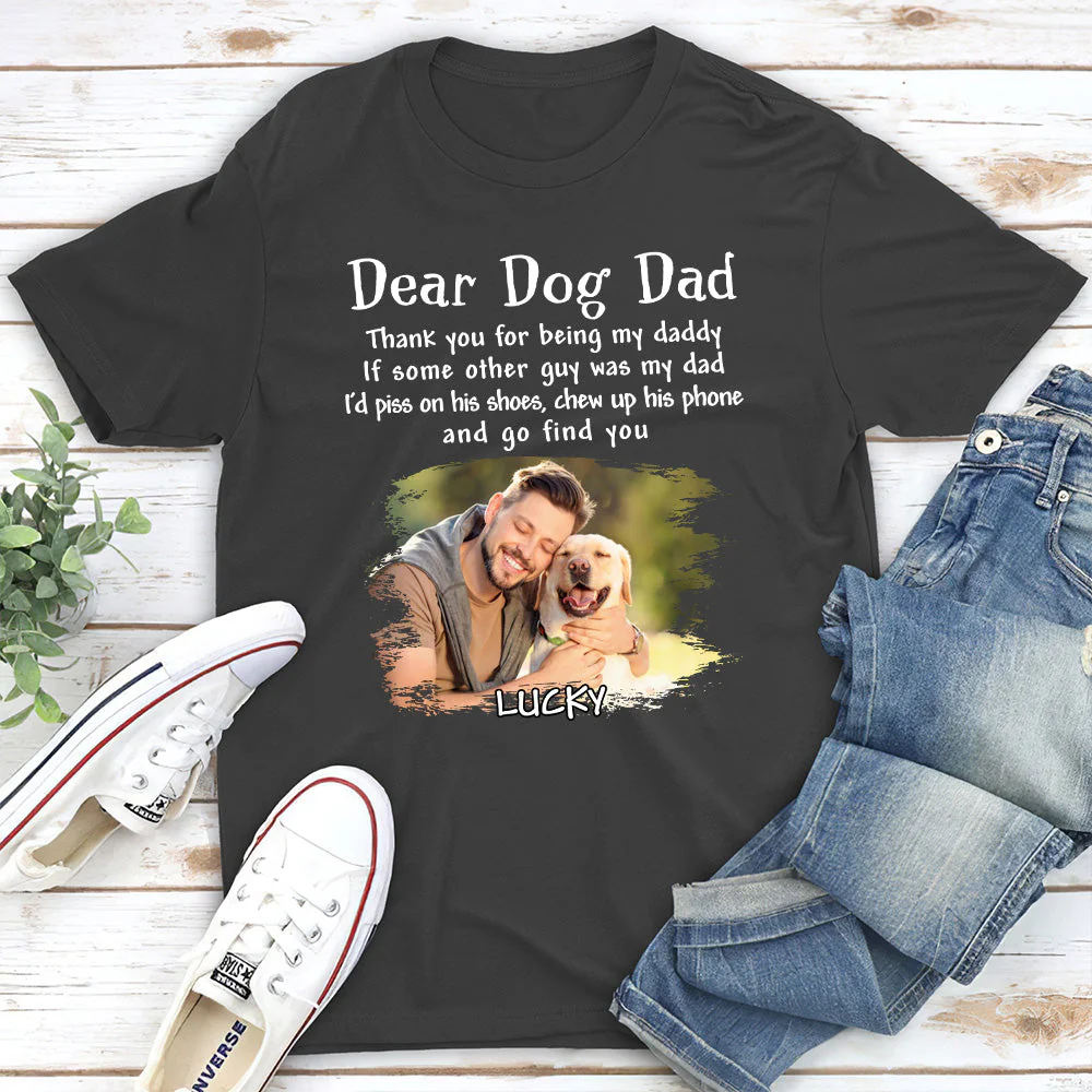 My Dearest Dad - Personalized Custom Premium T-shirt - Image 5
