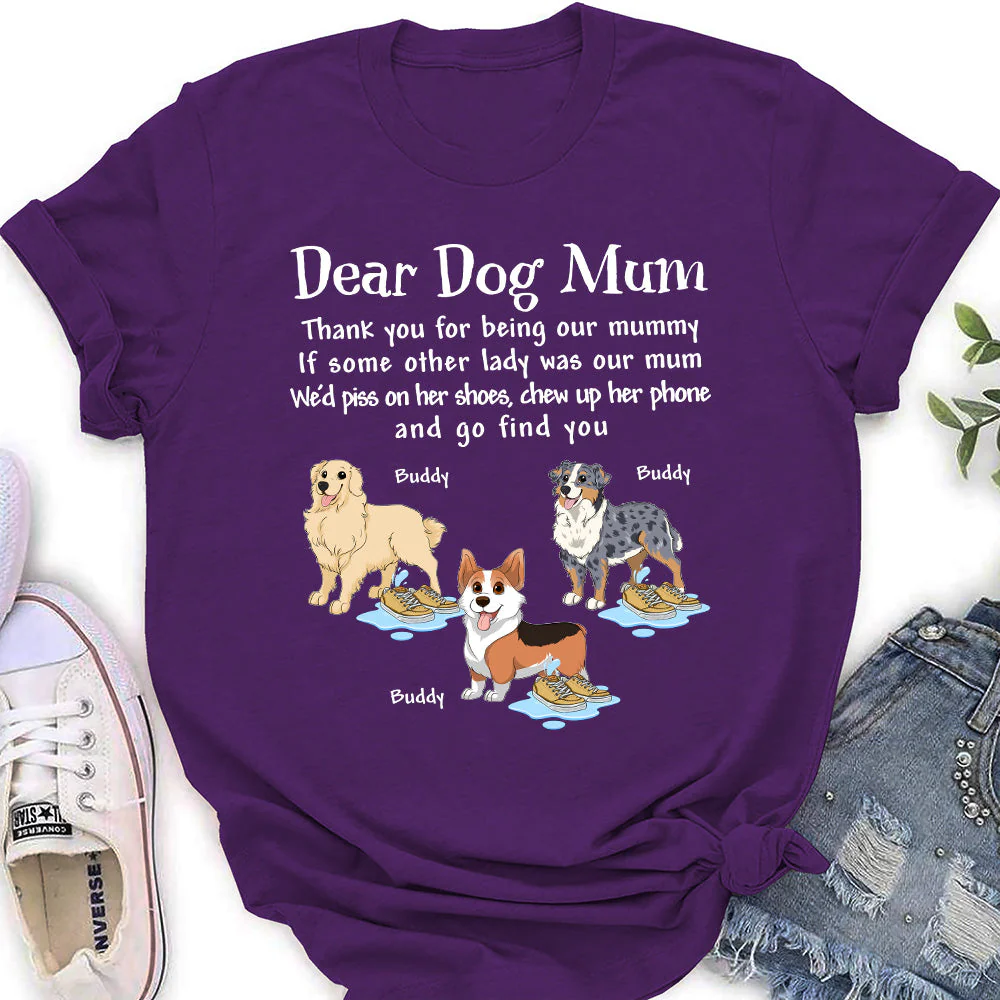 My Dearest Dad - Personalized Custom Women's T-shirt - Image 4