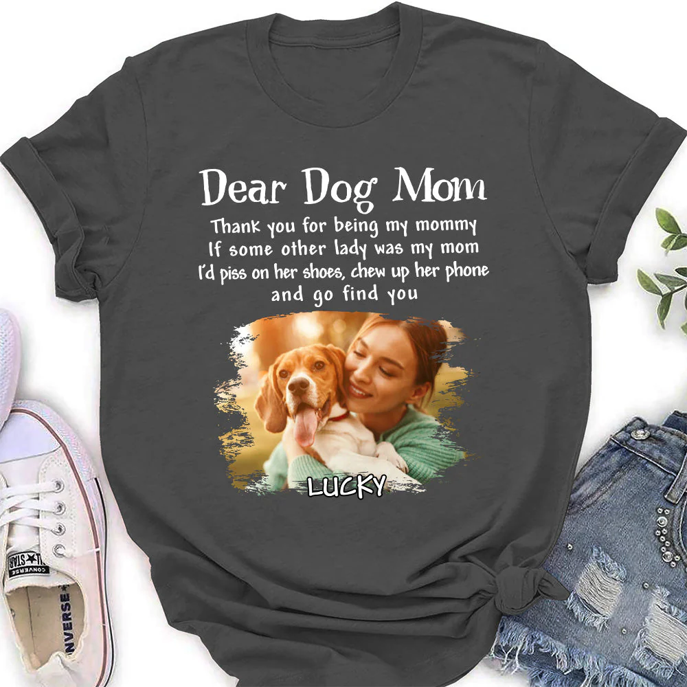 My Dearest Dad - Personalized Custom Women's T-shirt - Image 5