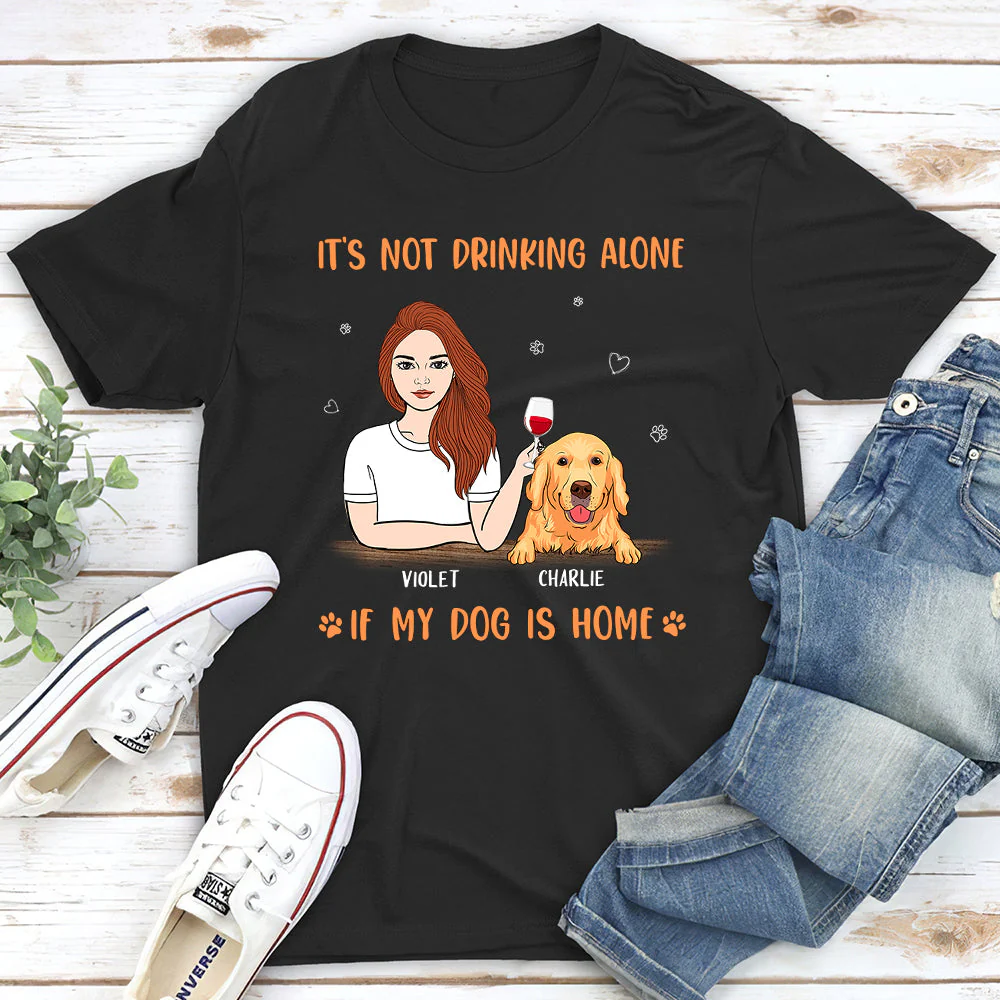 My Dog Is Home - Personalized Custom Unisex T-shirt - Image 2