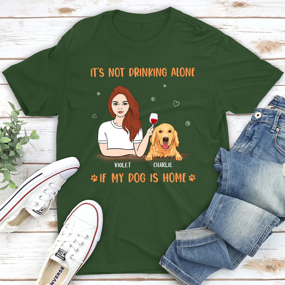 My Dog Is Home - Personalized Custom Unisex T-shirt - Image 3