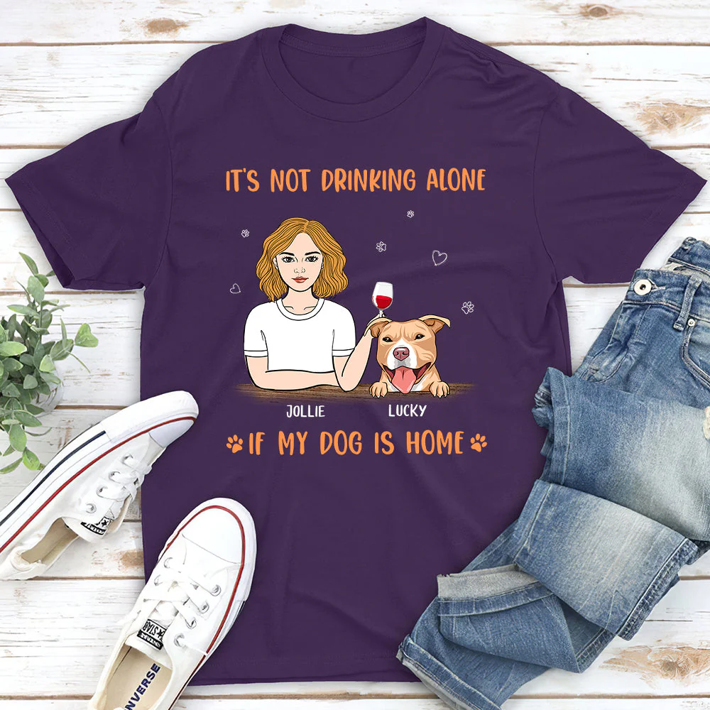 My Dog Is Home - Personalized Custom Unisex T-shirt - Image 4