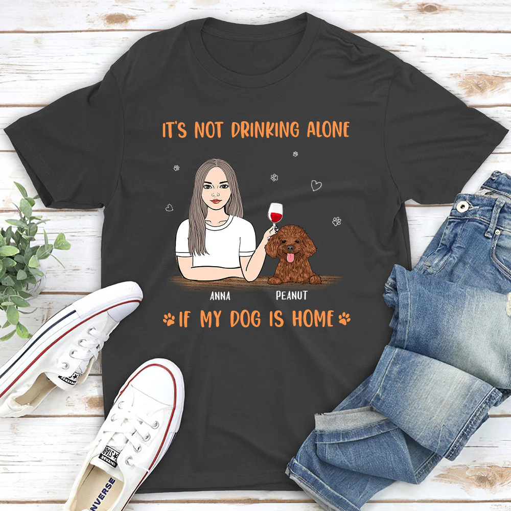 My Dog Is Home - Personalized Custom Unisex T-shirt - Image 5