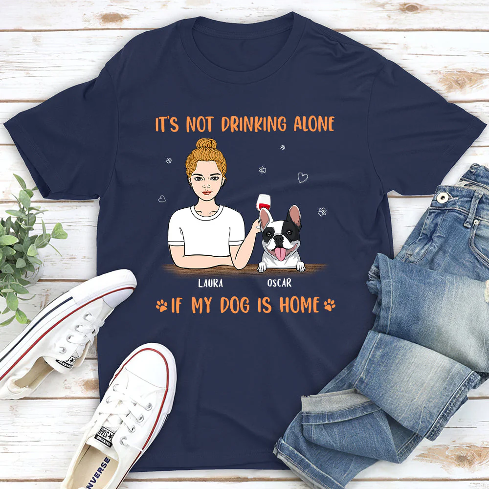 My Dog Is Home - Personalized Custom Unisex T-shirt - Image 6