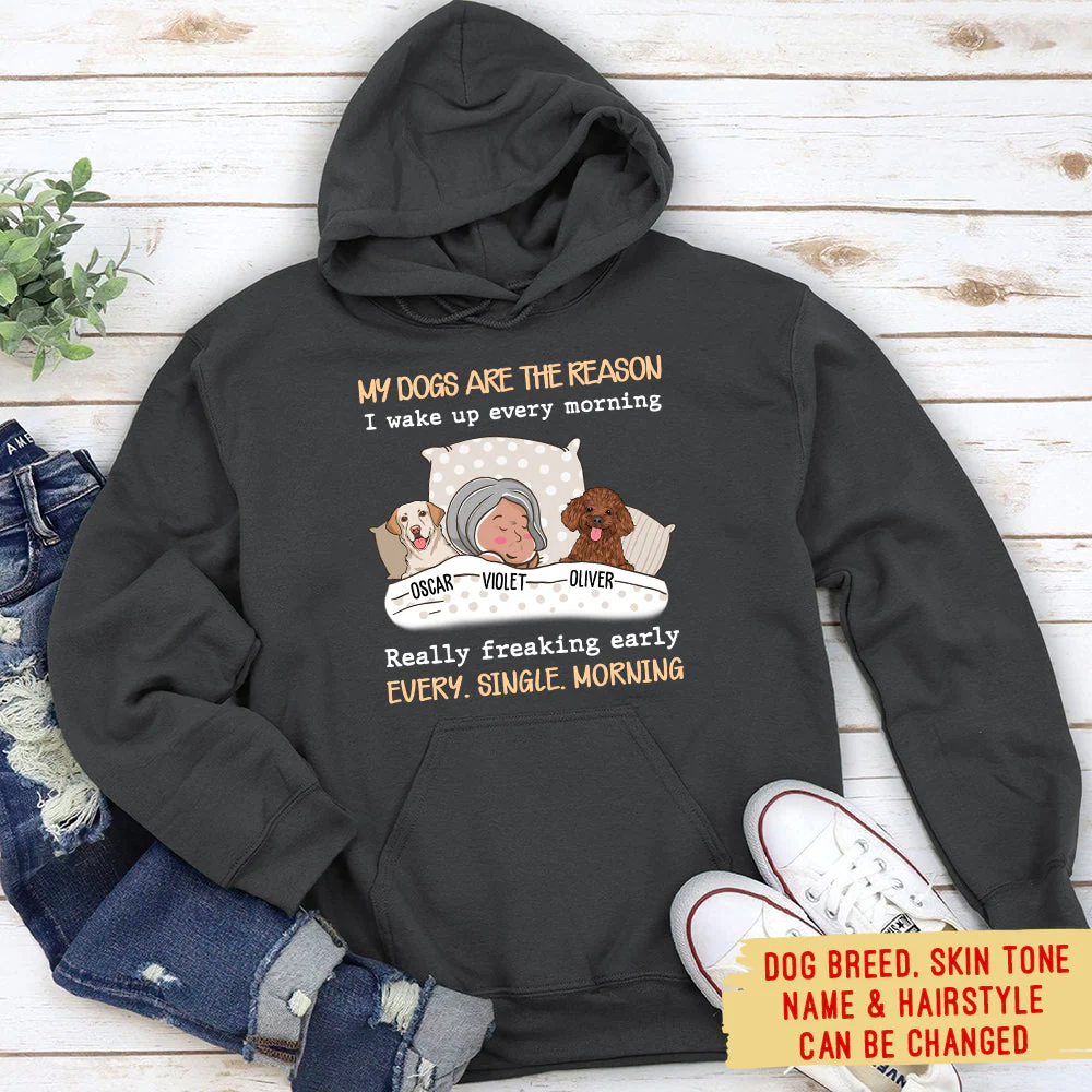 My Dog Is The Reason - Personalized Custom Hoodie - Image 3