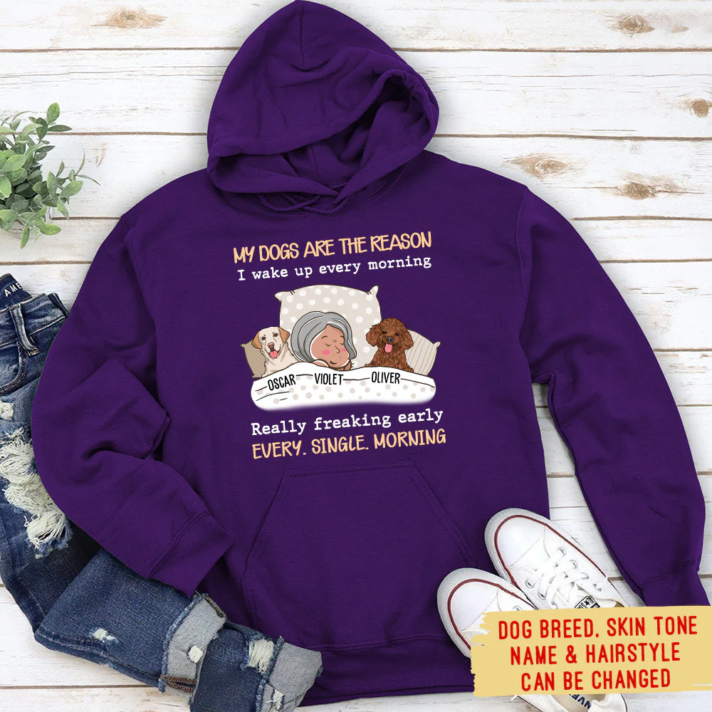 My Dog Is The Reason - Personalized Custom Hoodie - Image 4